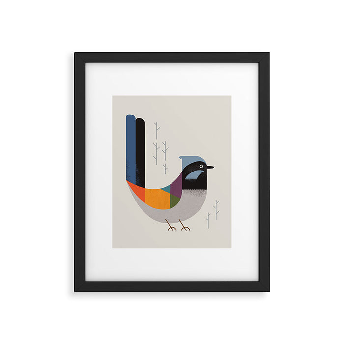 Superb Fairywren Framed Art Print Gallery Image 1