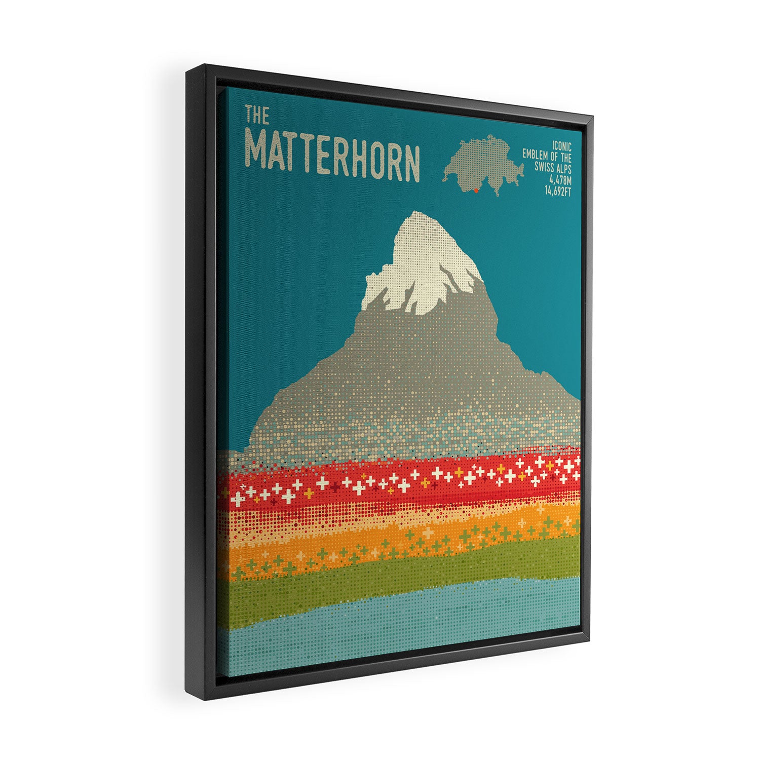 The Matterhorn Framed Canvas Print Gallery Image 2
