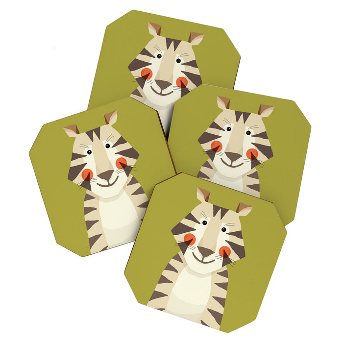 Tiger, Animal Portrait Coaster Gallery Image 1