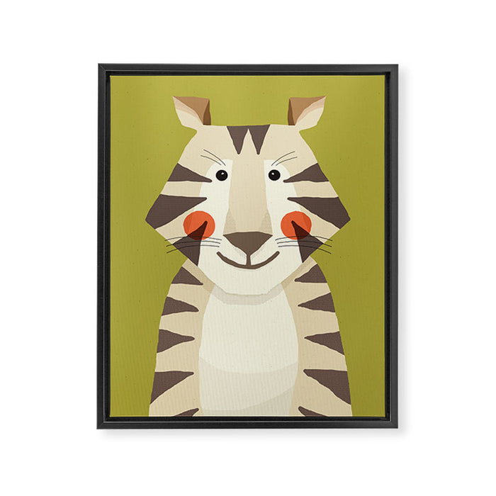 Tiger, Animal Portrait Framed Canvas Print Gallery Image 1