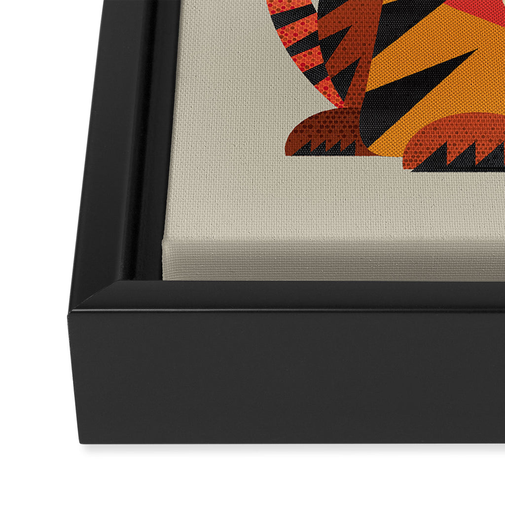 Tiger Framed Canvas Print Gallery Image 3