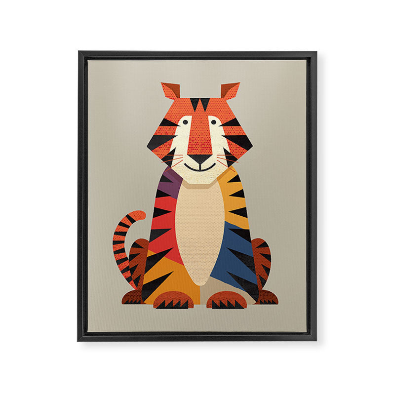Tiger Framed Canvas Print Gallery Image 8
