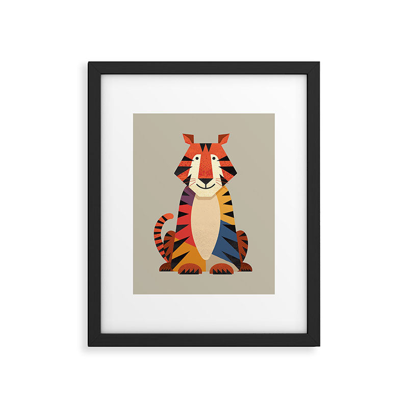 Tiger Framed Art Print Gallery Image 6