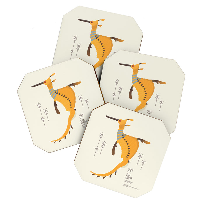 Weedy Seadragon, Marine Animal of Victoria, Australia Coaster Gallery Image 1