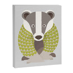 Whimsical Badger Canvas Print Gallery Image 8