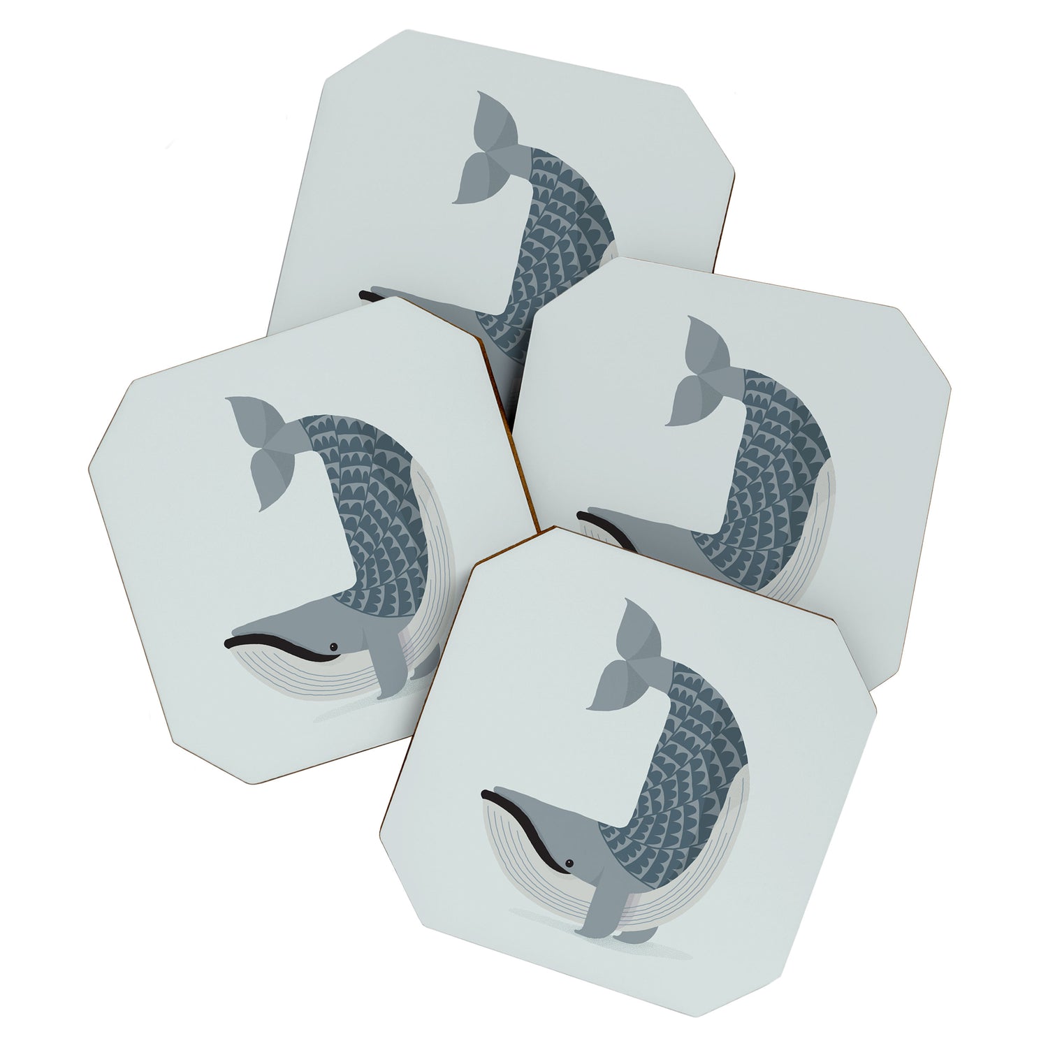 Whimsical Blue Whale Coaster Gallery Image 1
