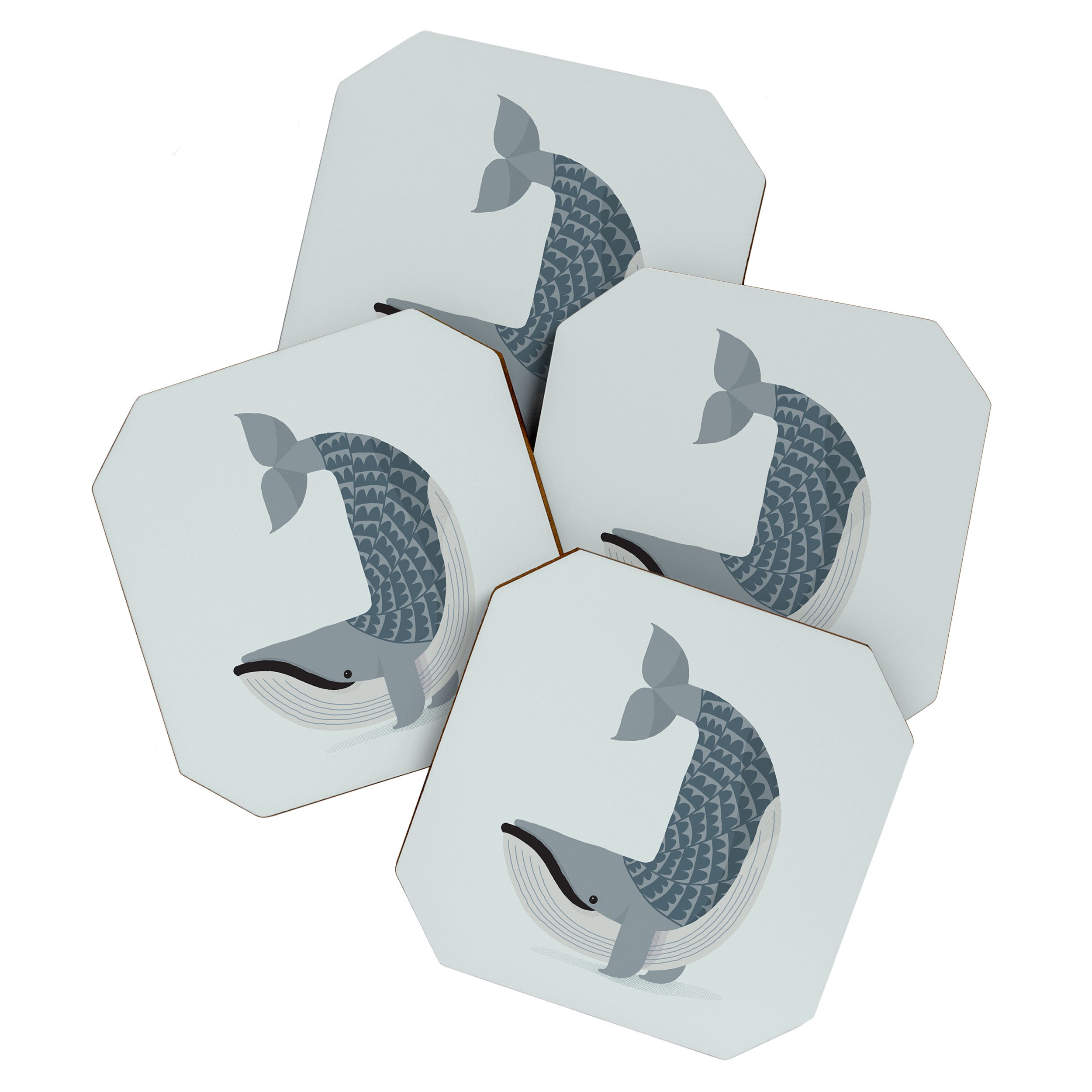 Whimsical Blue Whale Coaster Gallery Image 1