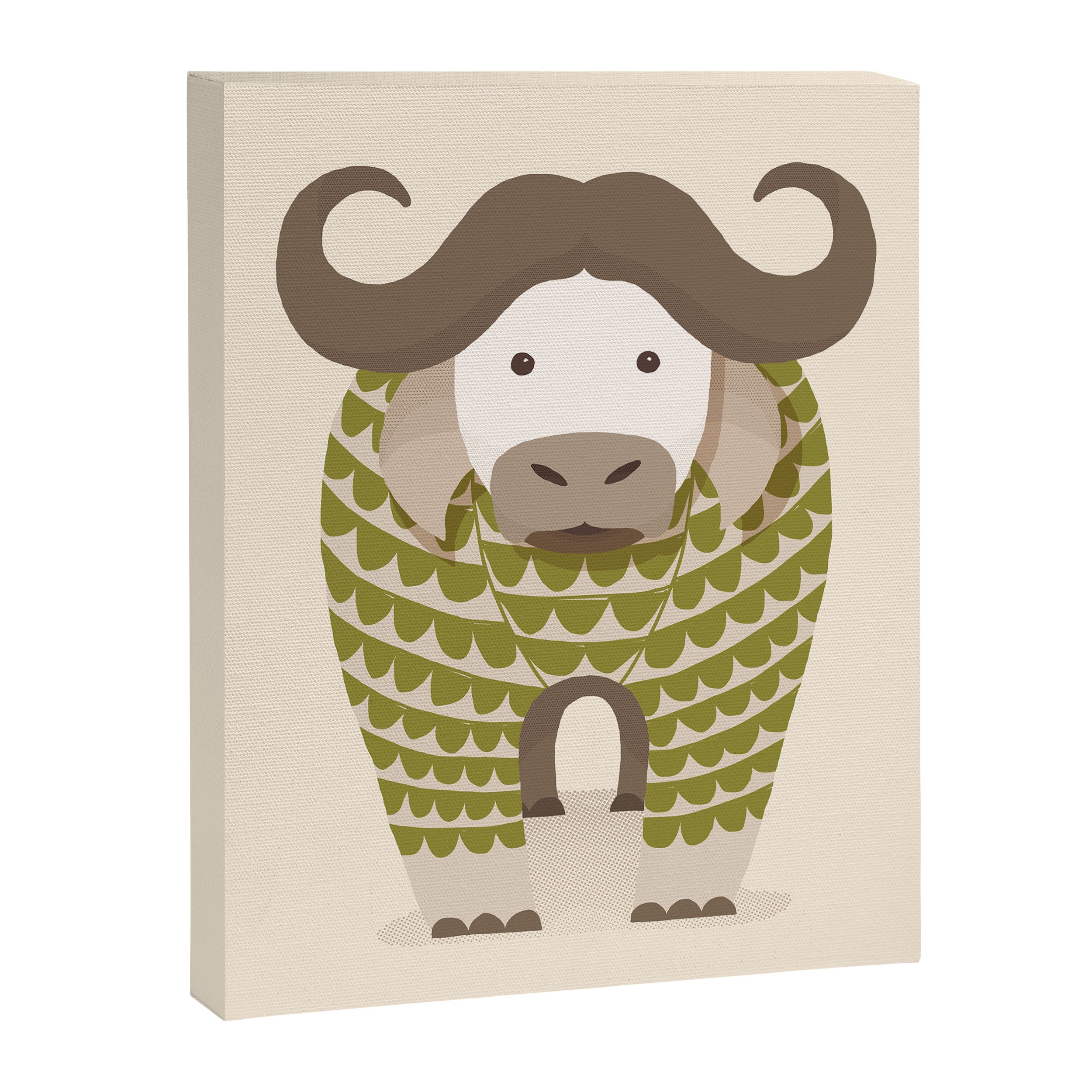 Whimsical Cape Buffalo Canvas Print Gallery Image 8