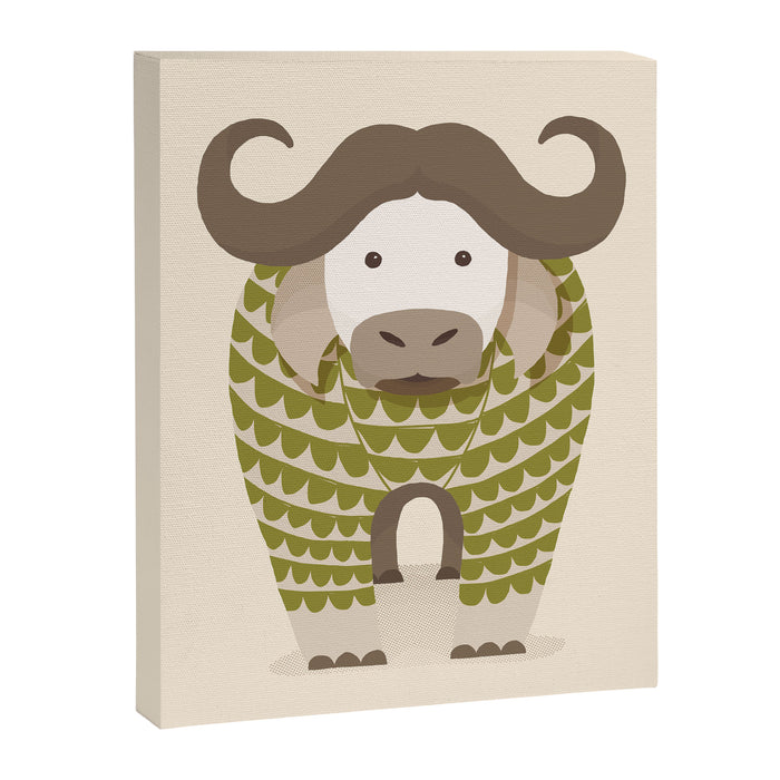 Whimsical Cape Buffalo Canvas Print Gallery Image 1