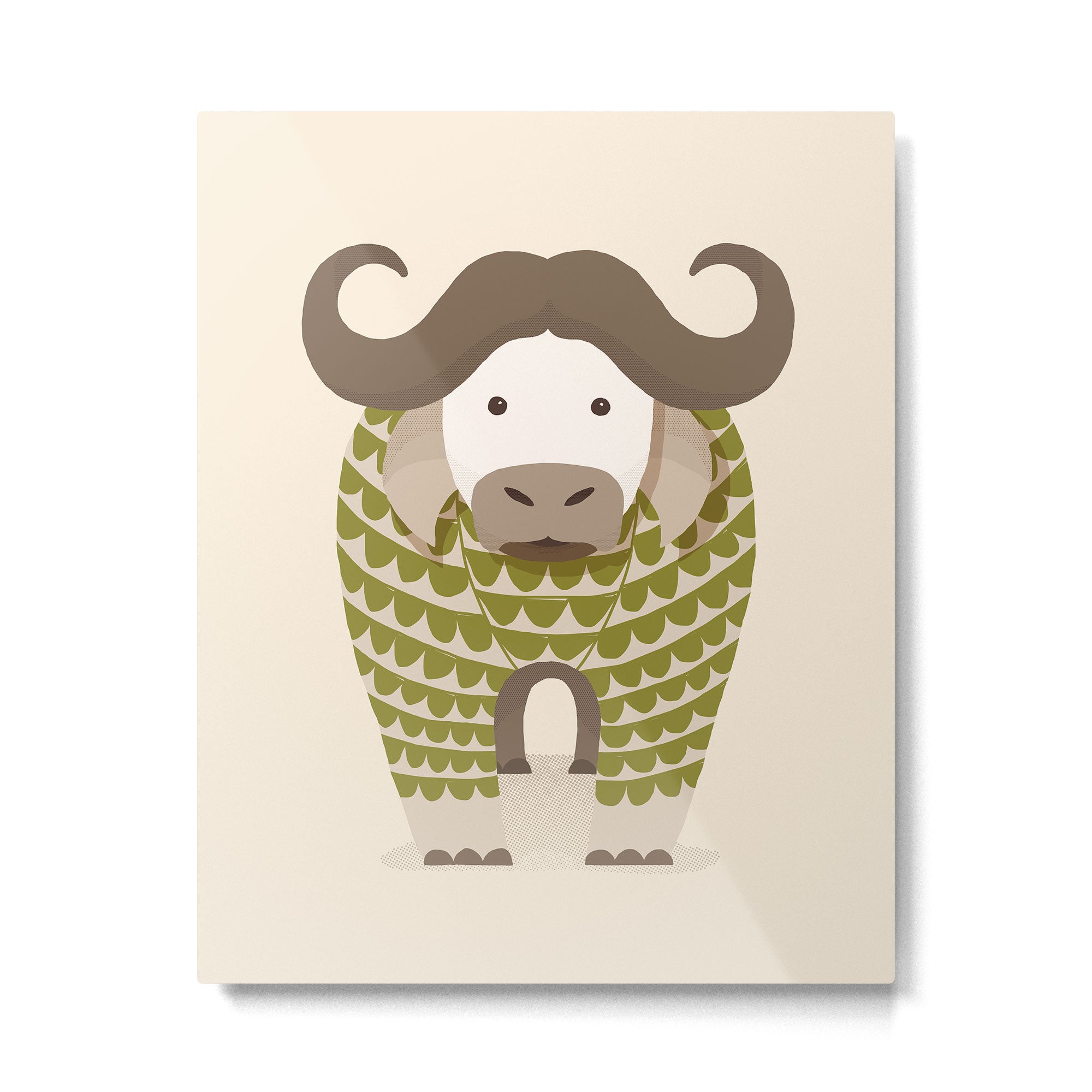 Whimsical Cape Buffalo Metal Print Gallery Image 6