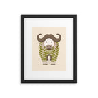Whimsical Cape Buffalo Framed Art Print Gallery Image 6