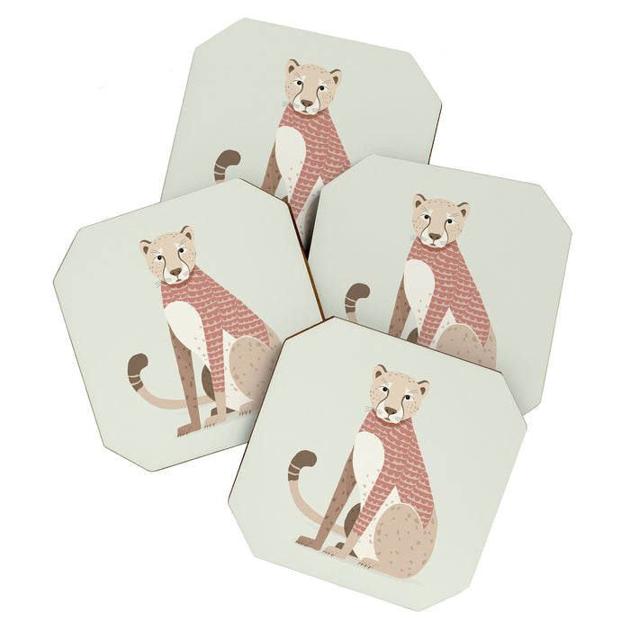Whimsical Cheetah Coaster Gallery Image 1