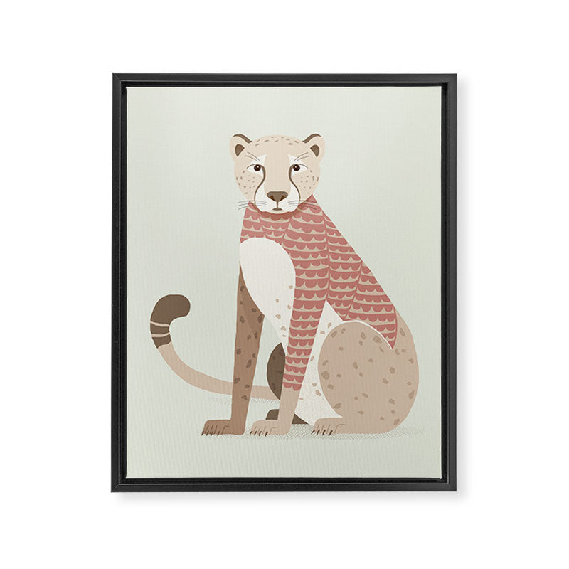 Whimsical Cheetah Framed Canvas Print Gallery Image 8