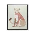 Whimsical Cheetah Framed Canvas Print Gallery Image 8