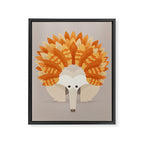 Whimsical Echidna Framed Canvas Print Gallery Image 8