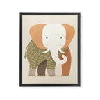 Whimsical Elephant Framed Canvas Print Gallery Image 8