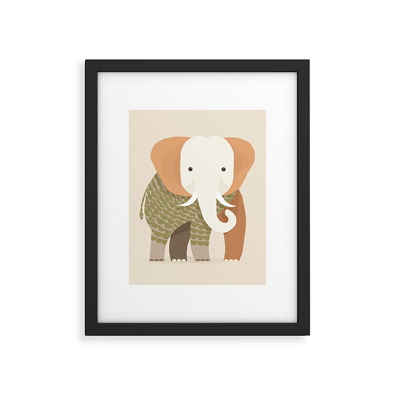 Whimsical Elephant Framed Art Print Gallery Image 6