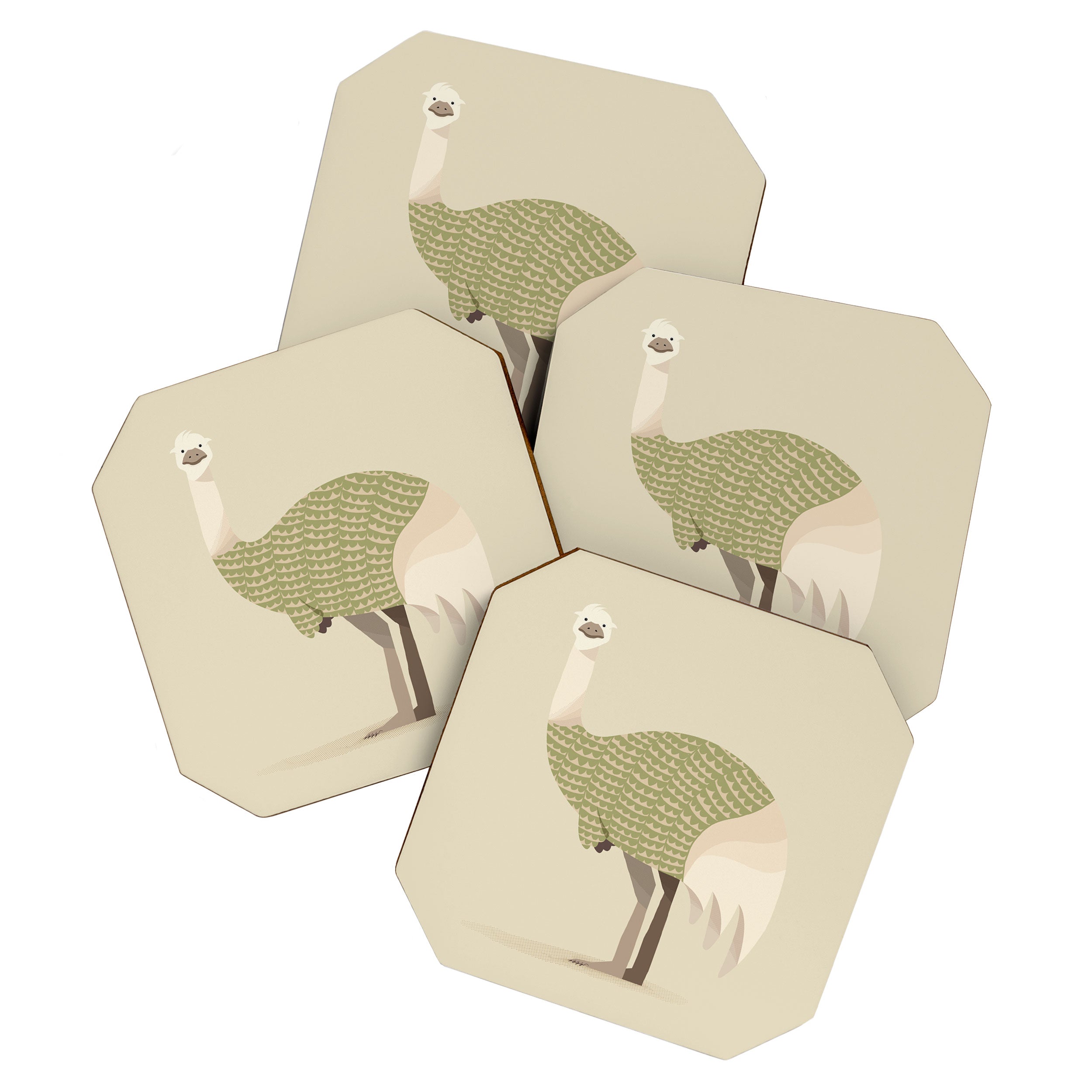 Whimsical Emu Coaster Gallery Image 1