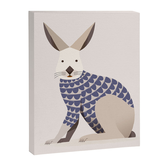 Whimsical European Hare Canvas Print Gallery Image 1