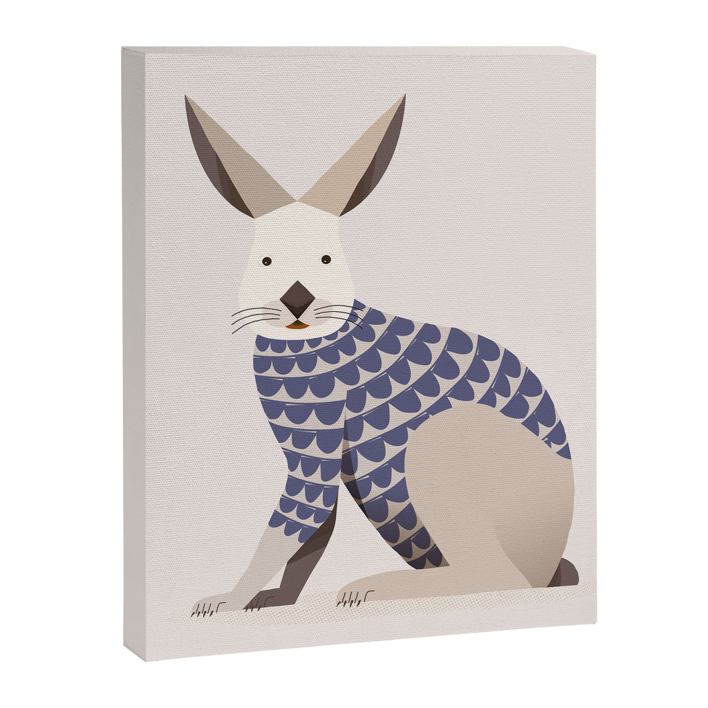 Whimsical European Hare Canvas Print Gallery Image 8