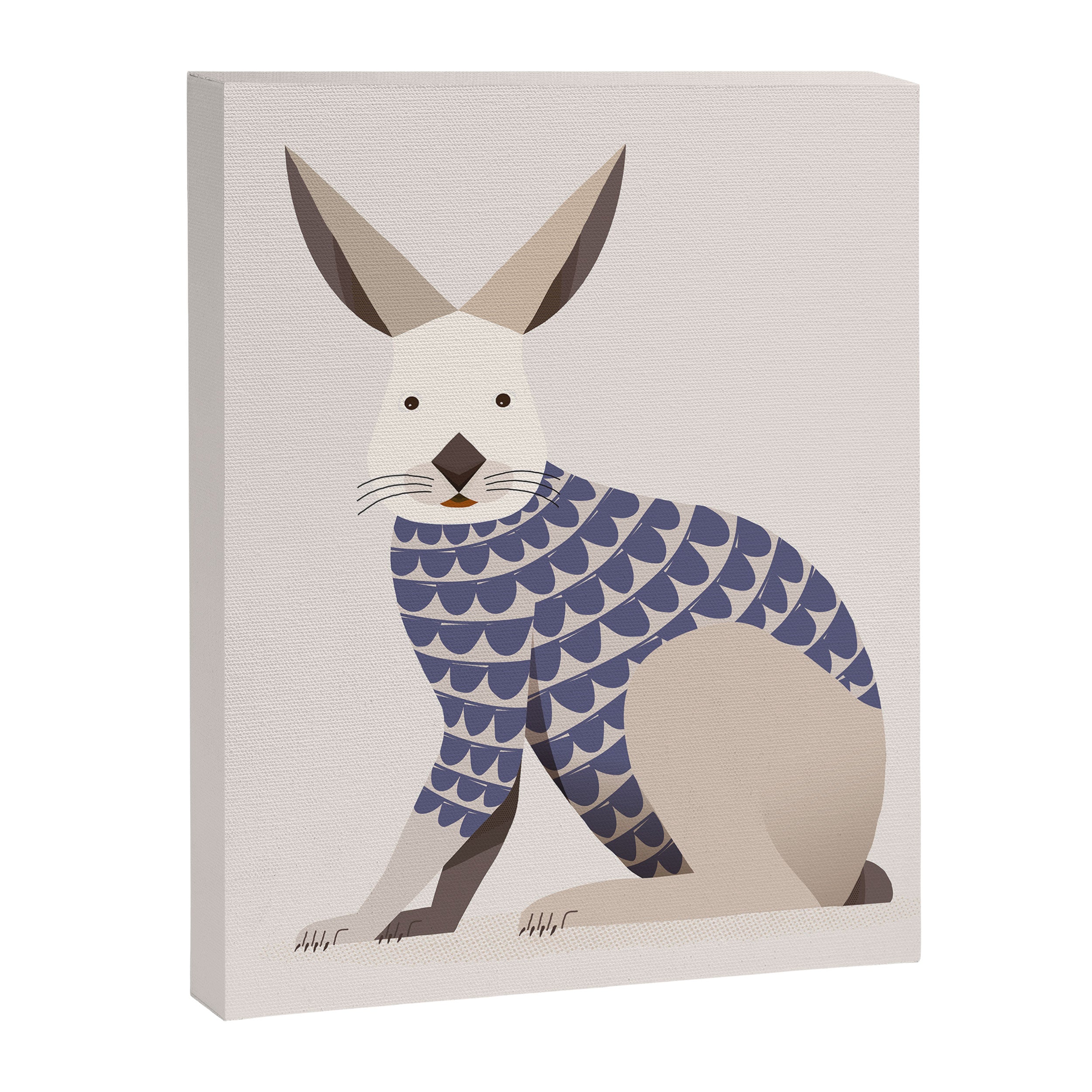 Whimsical European Hare Canvas Print Gallery Image 8