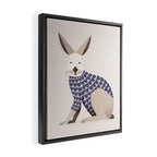Whimsical European Hare Framed Canvas Print Gallery Image 2