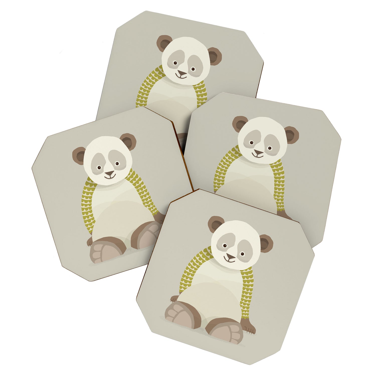 Whimsical Giant Panda Coaster Gallery Image 1