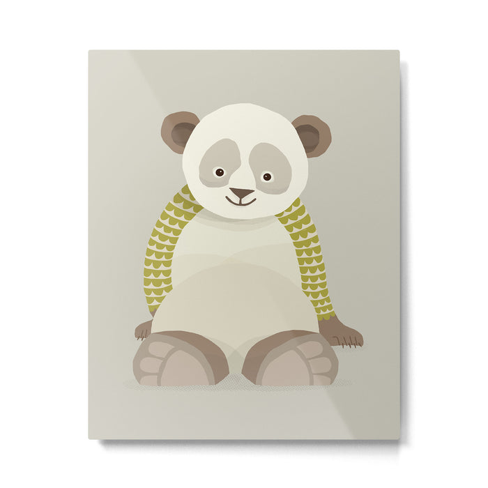 Whimsical Giant Panda Metal Print Gallery Image 1