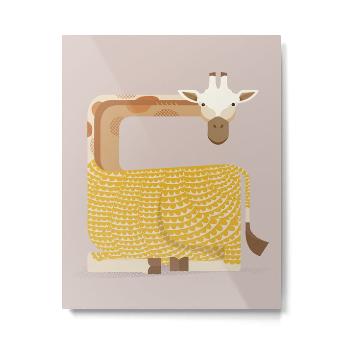 Whimsical Giraffe Metal Print Gallery Image 1