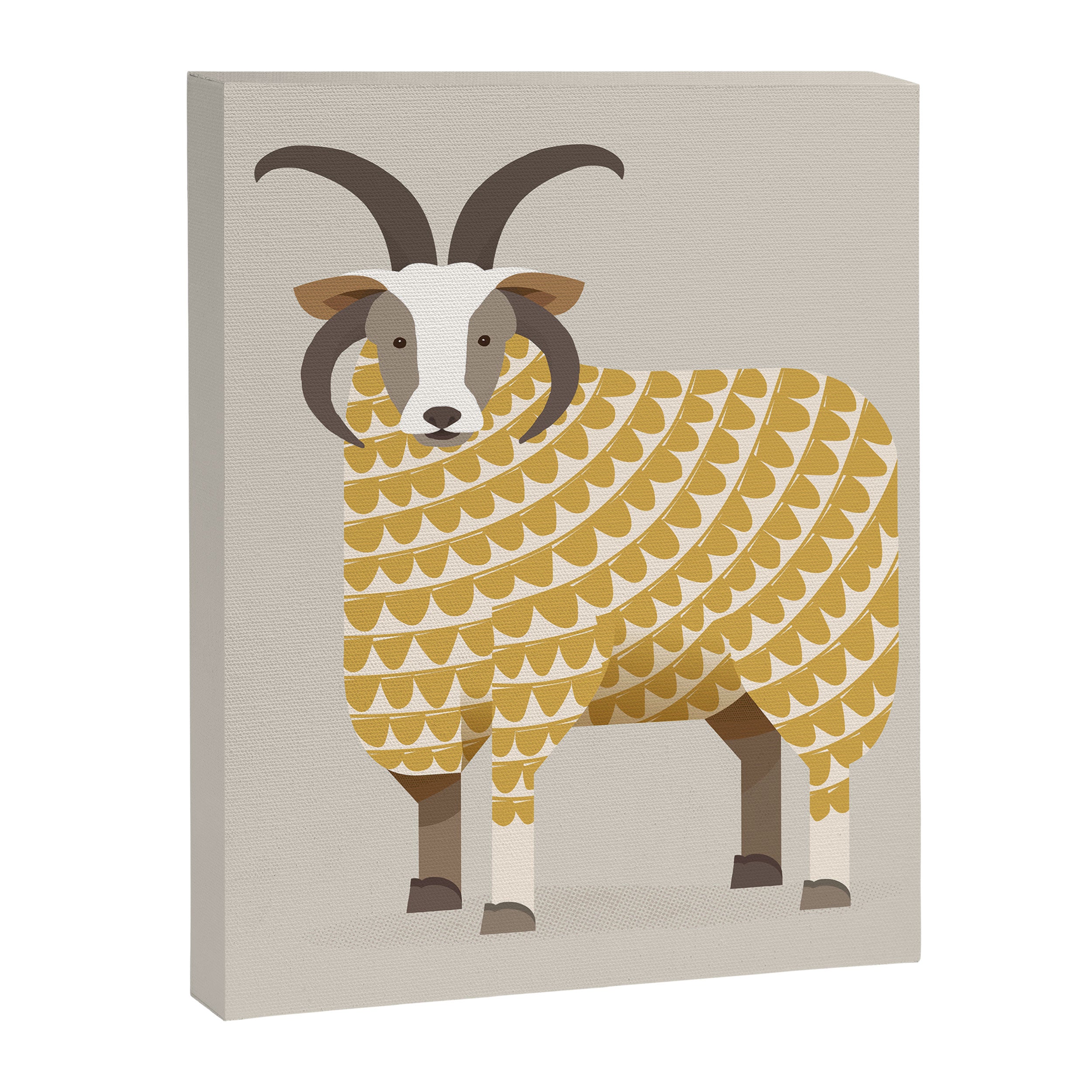 Whimsical Jacob Sheep Canvas Print Gallery Image 8