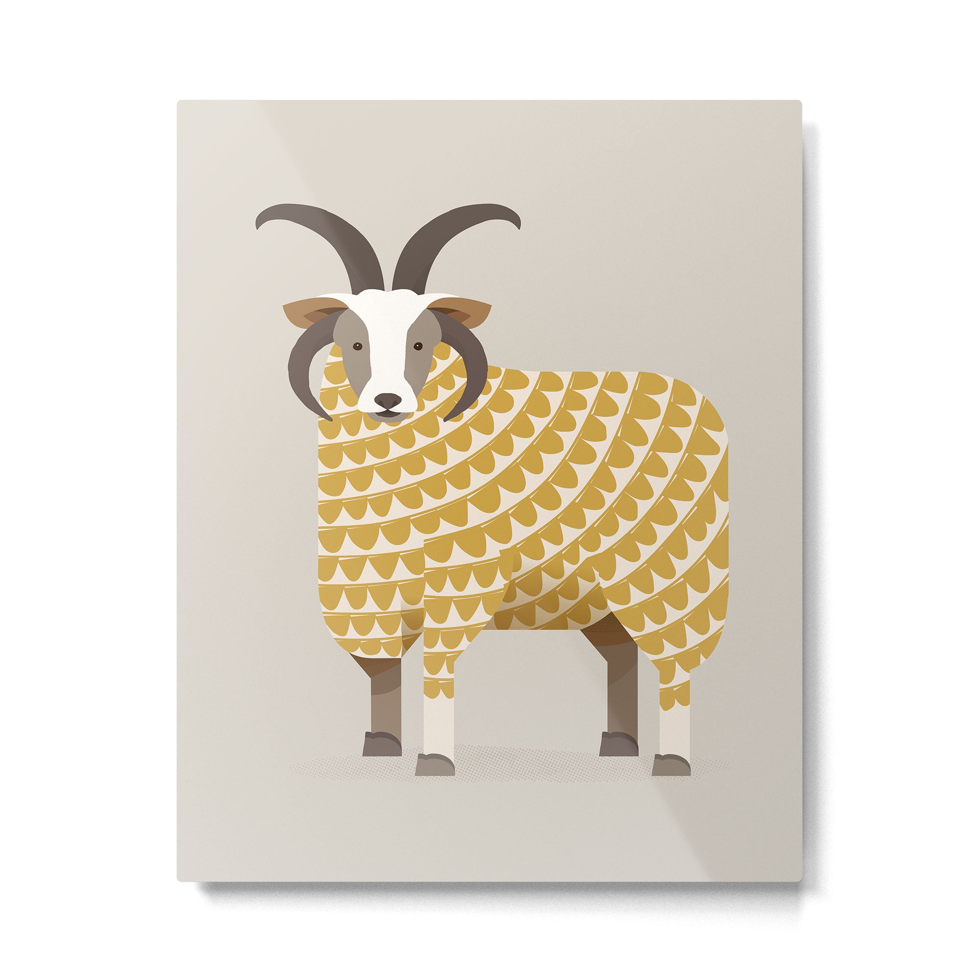 Whimsical Jacob Sheep Metal Print Gallery Image 6