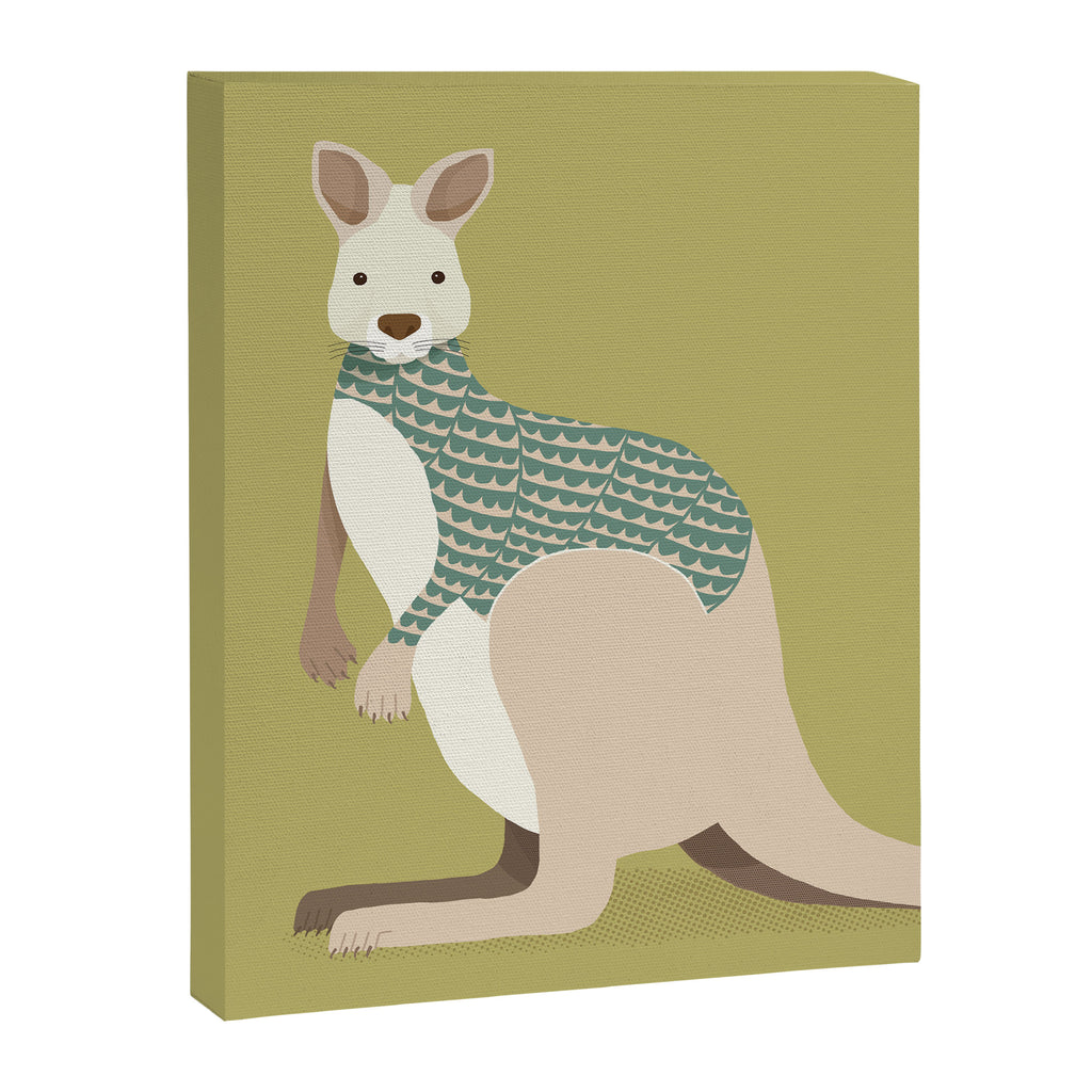 Whimsical Kangaroo Canvas Print Gallery Image 8