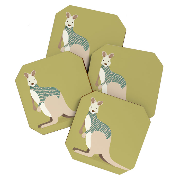 Whimsical Kangaroo Coaster Gallery Image 1
