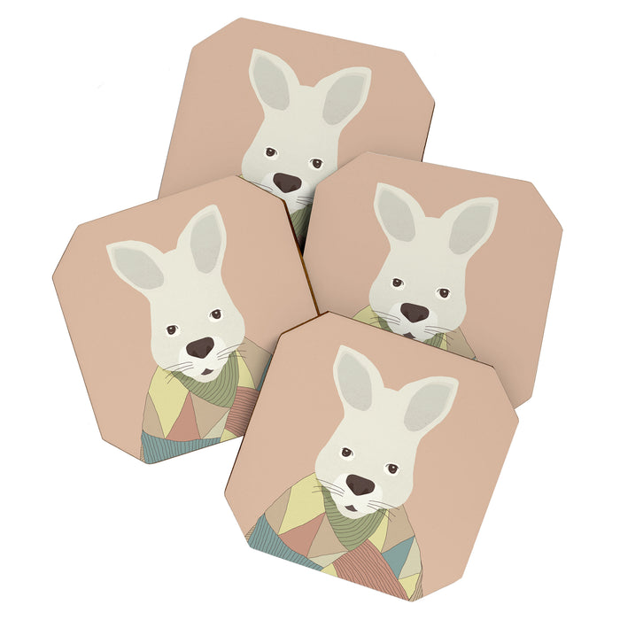 Whimsical Kangaroo II Coaster Gallery Image 1