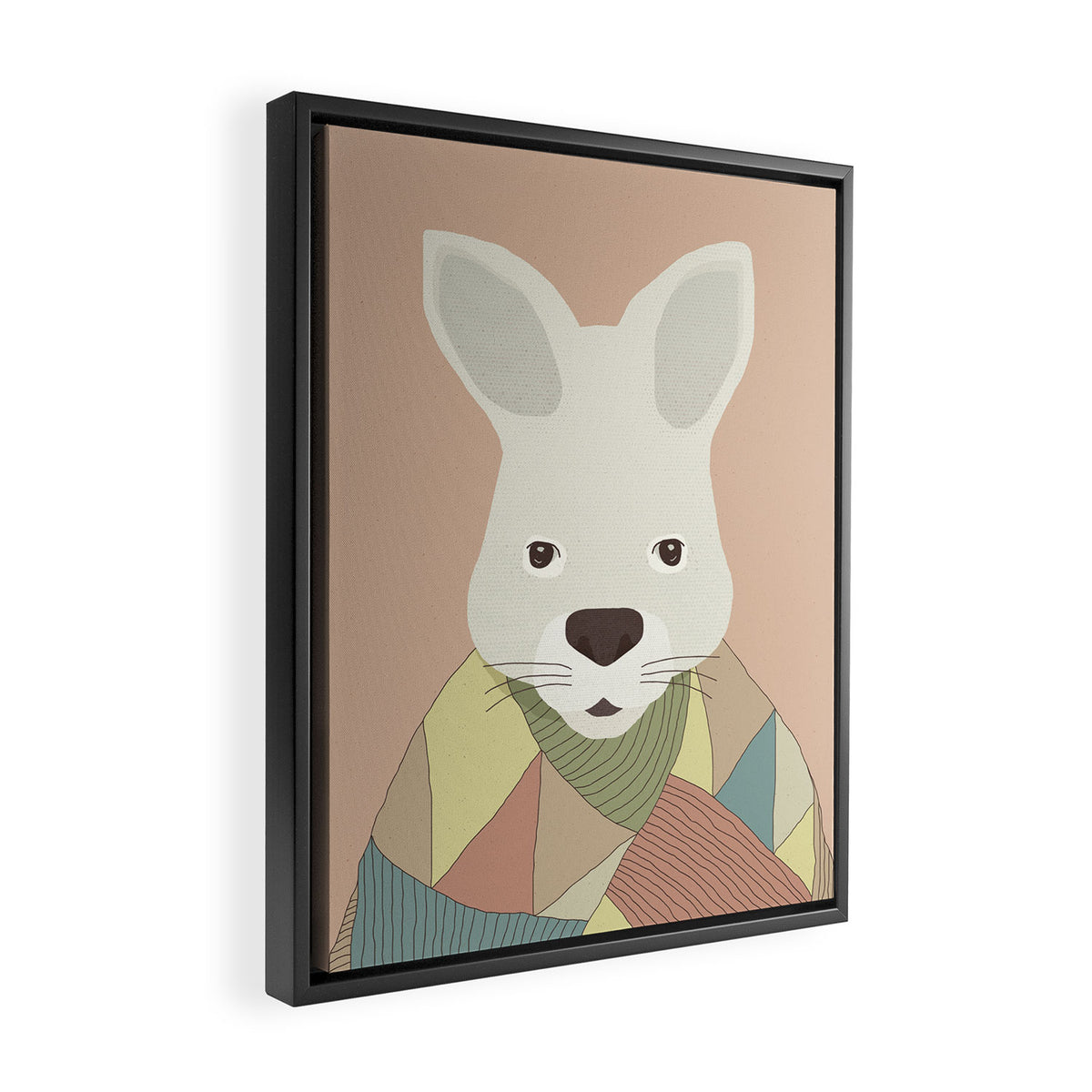 Whimsical Kangaroo II Framed Canvas Print Gallery Image 2