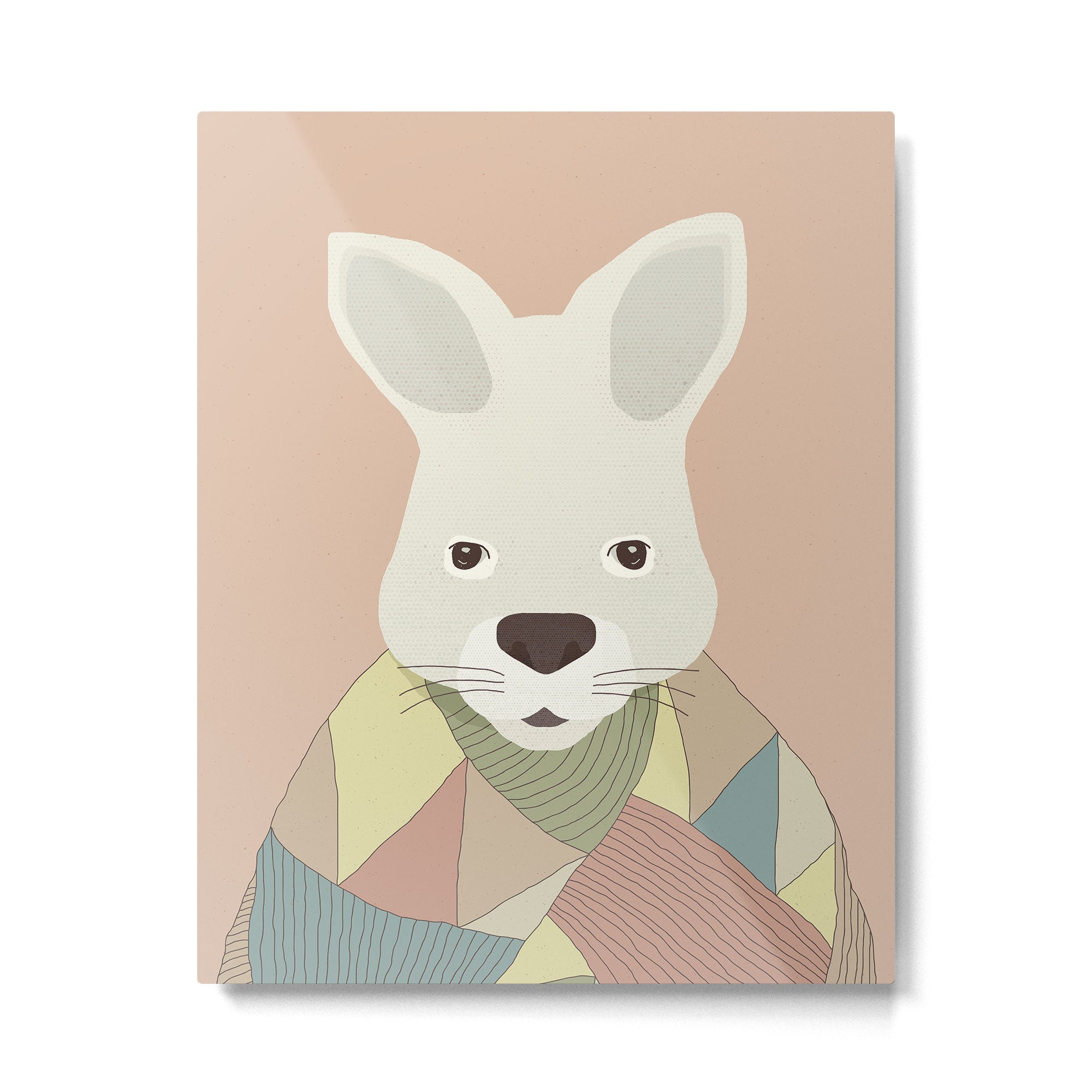 Whimsical Kangaroo II Metal Print Gallery Image 6