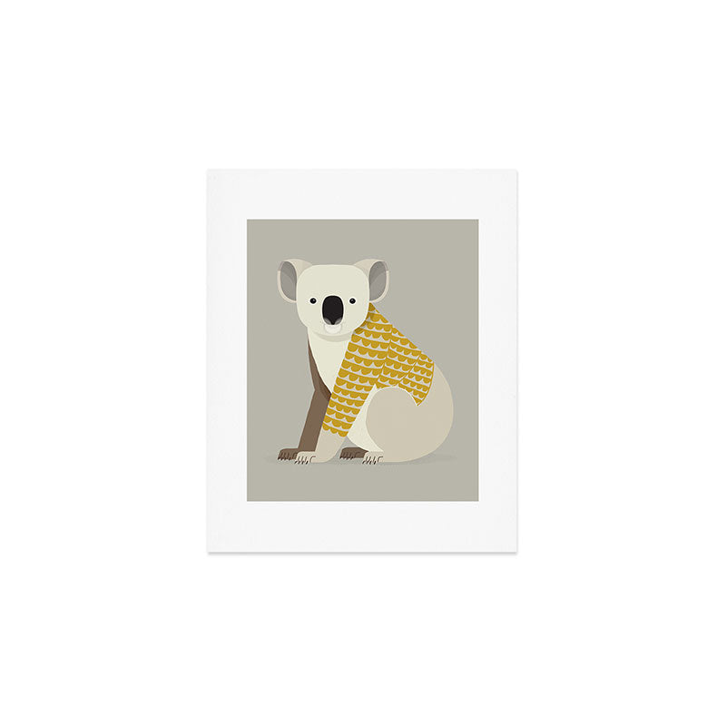 Whimsical Koala Art Print Gallery Image 1