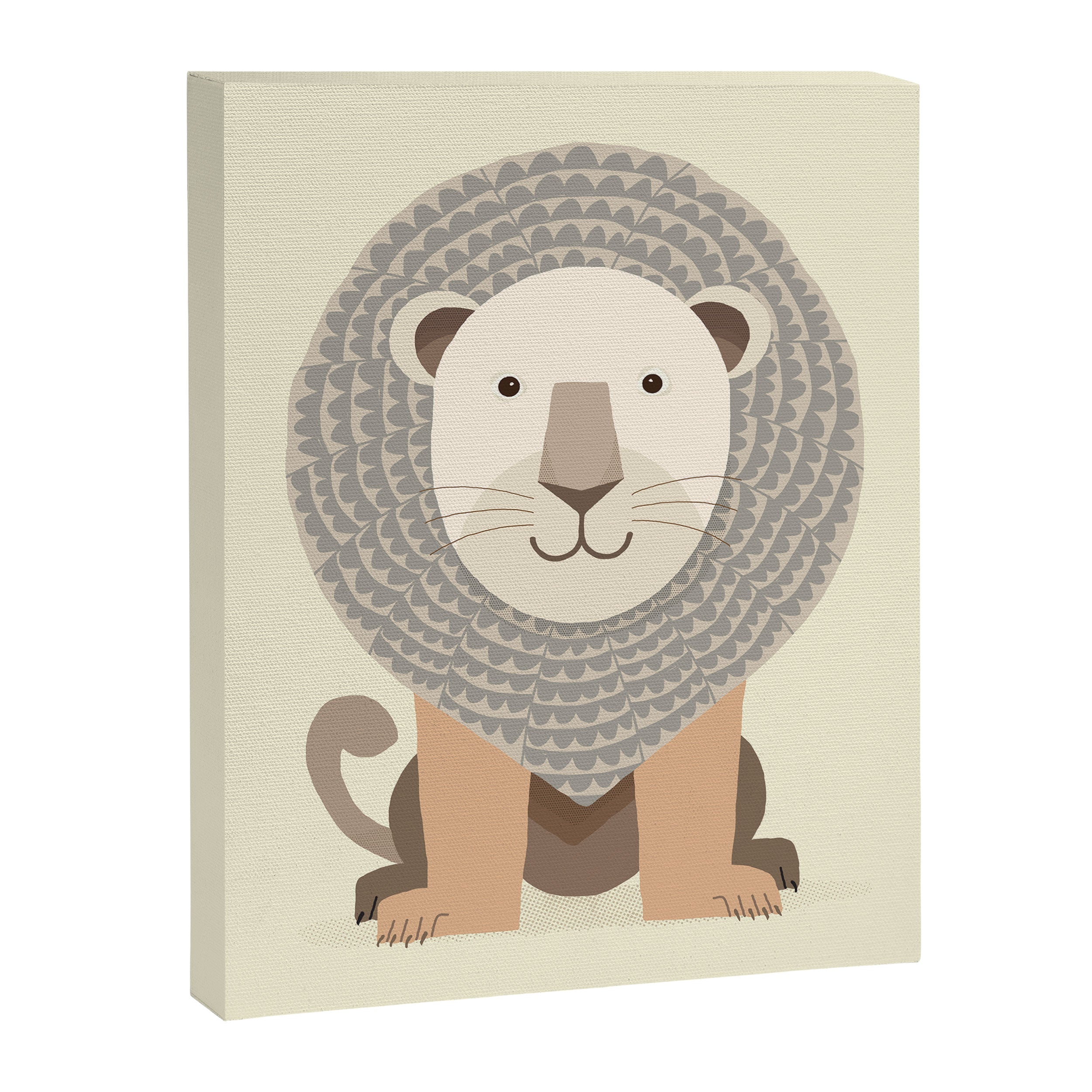 Whimsical Lion Canvas Print Gallery Image 8