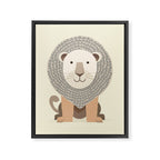 Whimsical Lion Framed Canvas Print Gallery Image 8