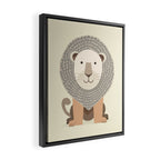 Whimsical Lion Framed Canvas Print Gallery Image 2