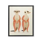 Whimsical Meerkats Framed Canvas Print Gallery Image 8