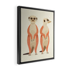 Whimsical Meerkats Framed Canvas Print Gallery Image 2