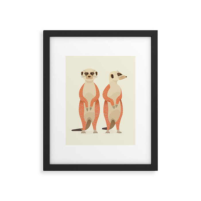 Whimsical Meerkats Framed Art Print Gallery Image 1