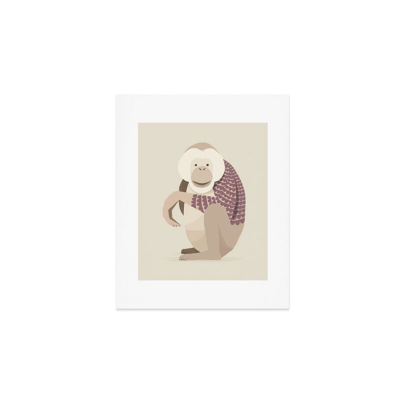 Whimsical Orangutan Art Print Gallery Image 1