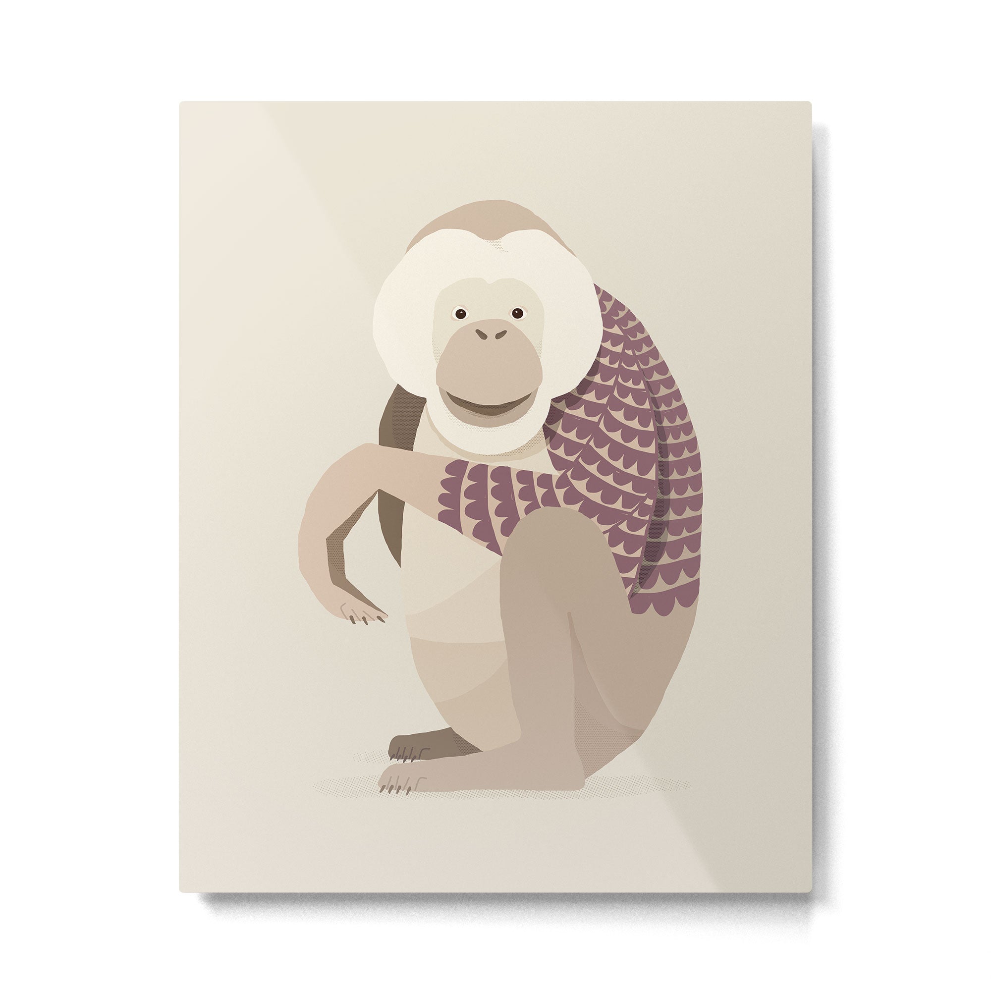 Whimsical Orangutan Metal Print Gallery Image 6