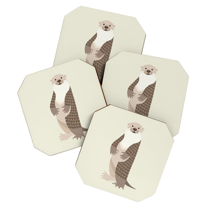 Whimsical Otter Coaster Gallery Image 1