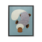 Whimsical Platypus Framed Canvas Print Gallery Image 8