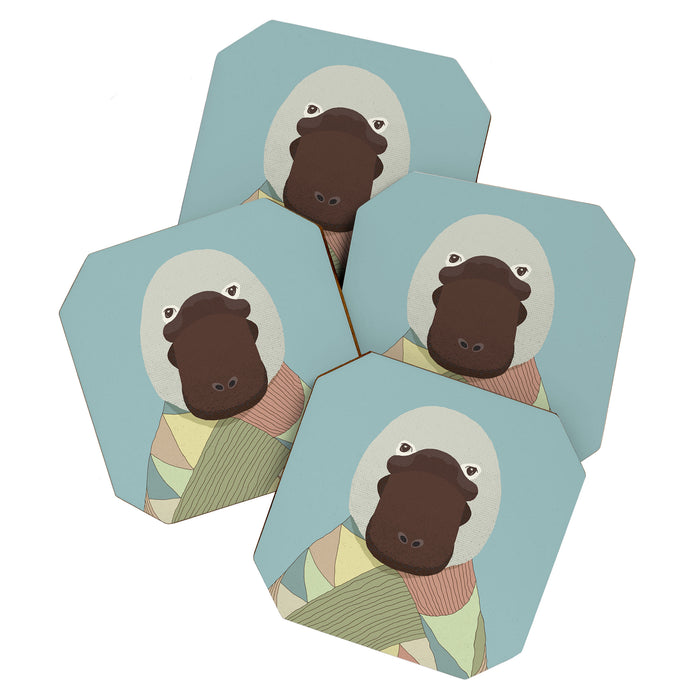 Whimsical Platypus II Coaster Gallery Image 1