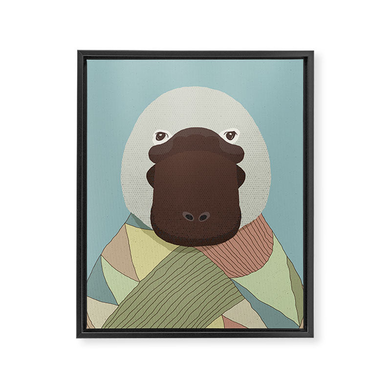 Whimsical Platypus II Framed Canvas Print Gallery Image 8