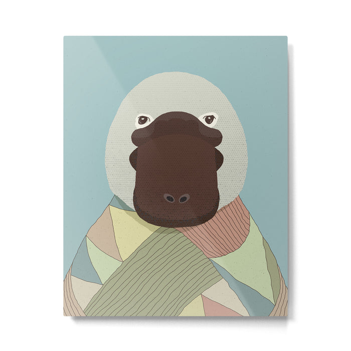 Whimsical Platypus II Metal Print Gallery Image 1